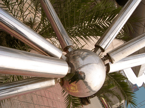 铁岭不锈钢螺栓球网架